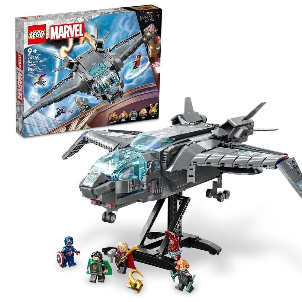 LEGO Marvel The Avengers Quinjet 76248 Spaceship Minifigures Infinity Saga NEW